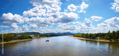 view of siebengebirge in Bonn