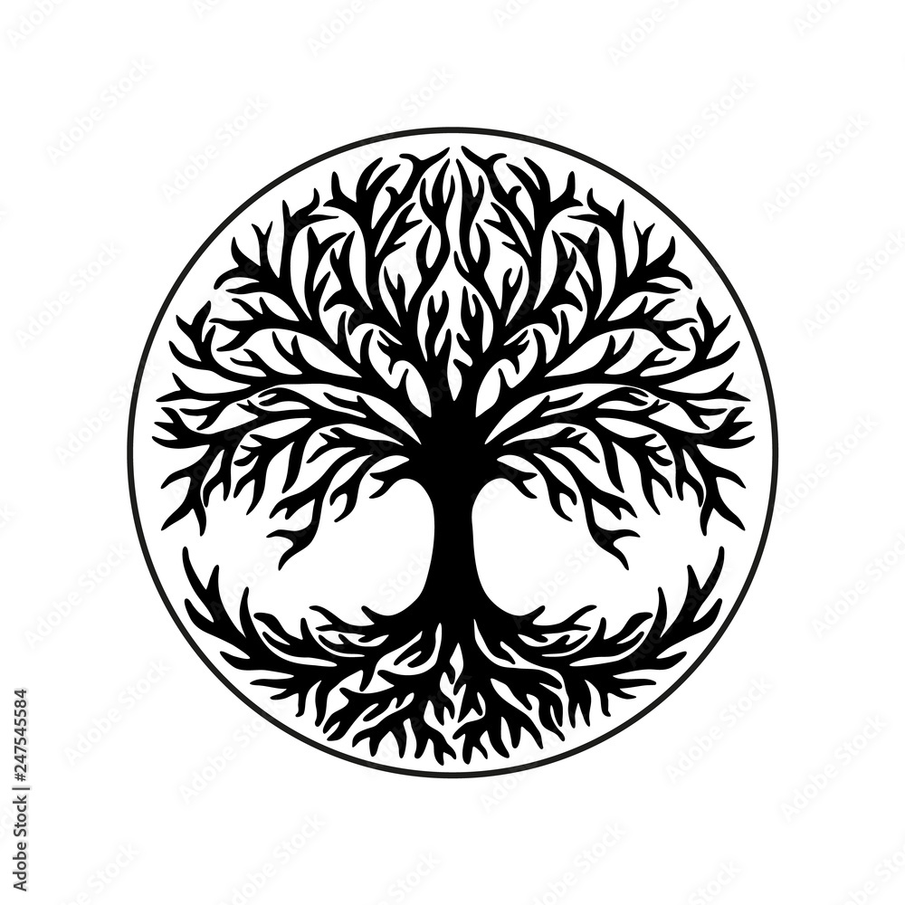 Celtic Tree of Life Celtic Symbol | Color Black | Sticker