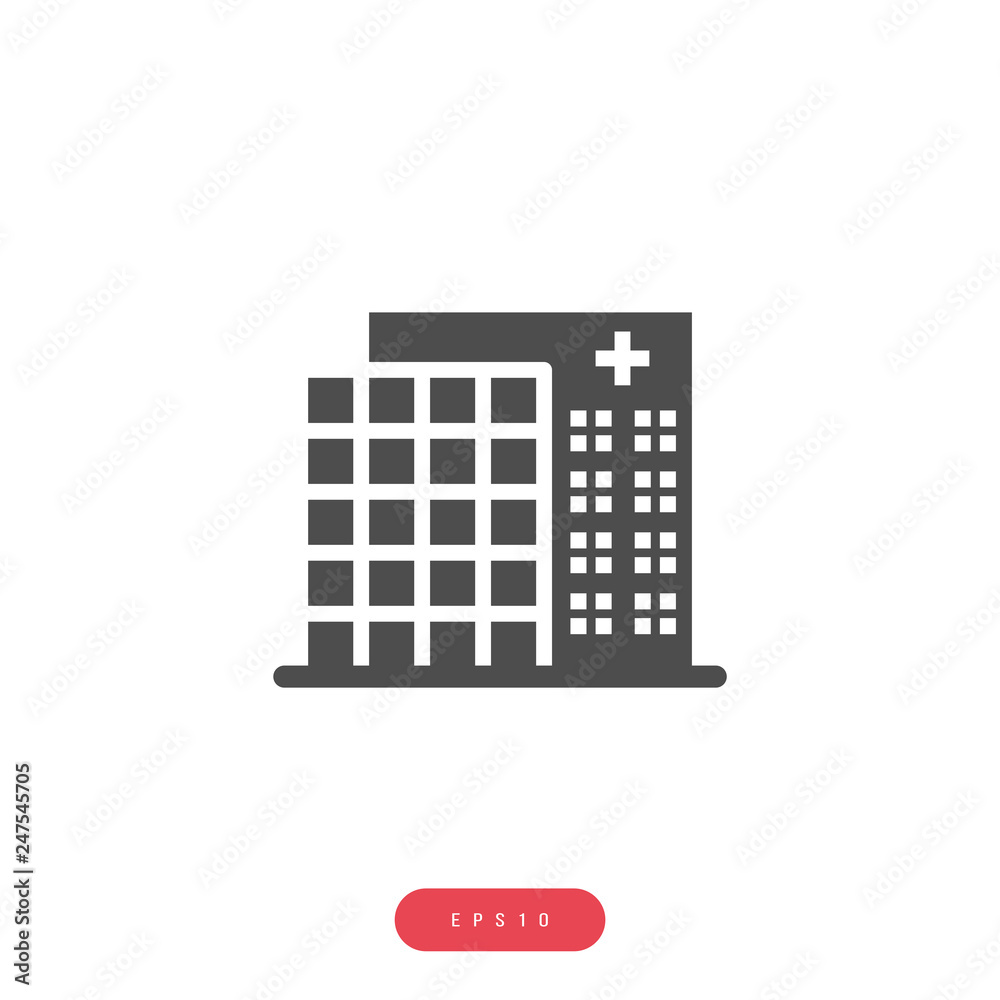 Hospital building icon Hospital building icon