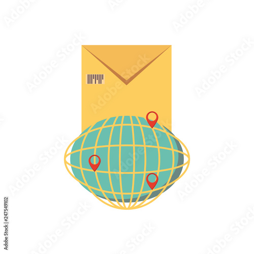 sphere planet with pins location