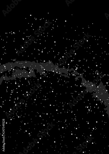 Northern hemisphere constellations, star map. Science astronomy
