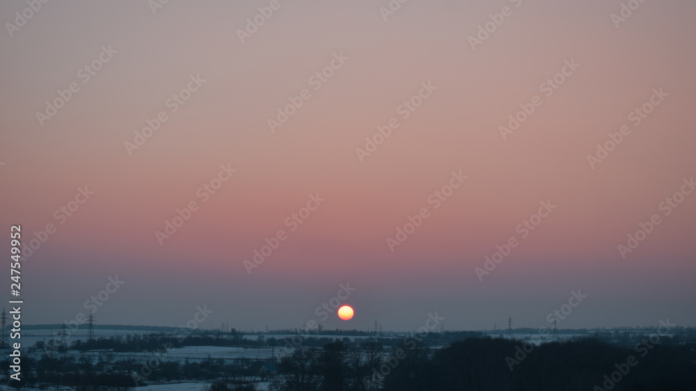 Naklejka premium sunset