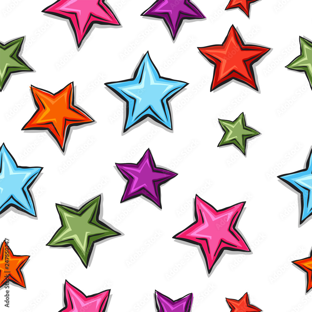 Big cartoon pattern stars Big cartoon pattern stars