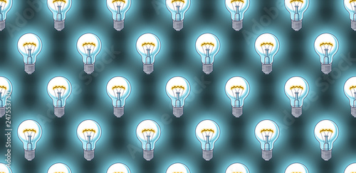 Light bulbs seamless backgr...