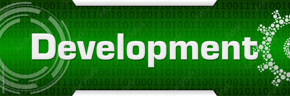 Development Green Binary Background Technical Development Green Binary Background Technical