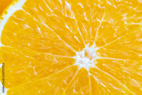 Juicy orange isolated on wh...