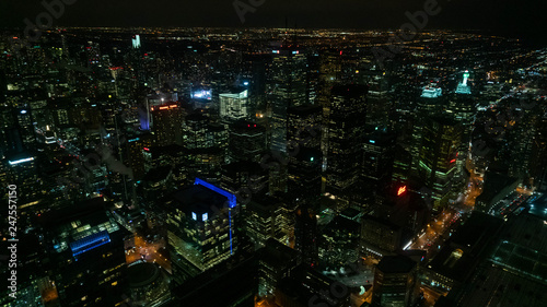 Photography skyline de noche toronto cn tower