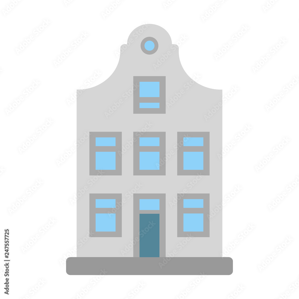 City house. Home for housing or office. Vector illustration. EPS 10. City house. Home for housing or office. Vector illustration. EPS 10.