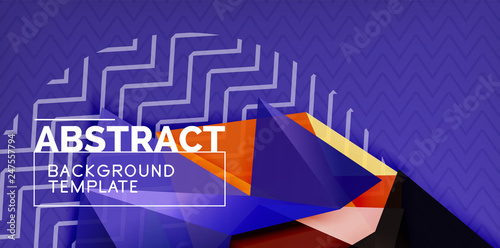 Triangular low poly background design