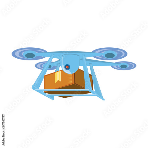 drone technology with box carton