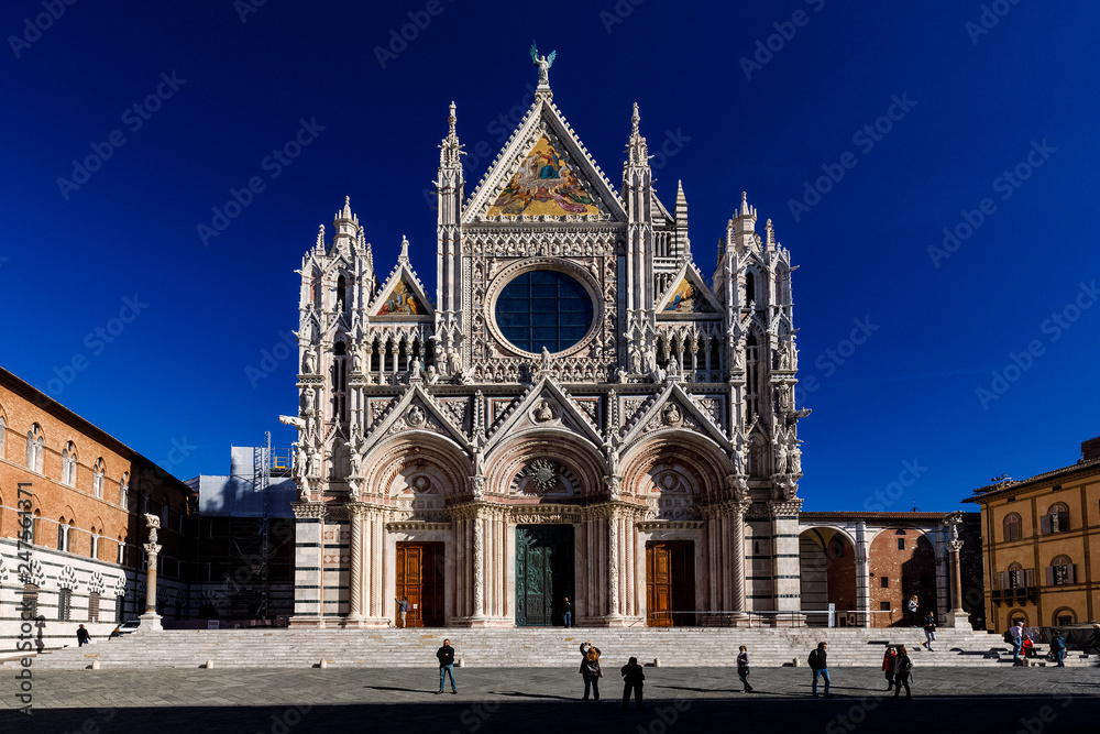 Siena, Toskana, Italien, Dom, Cattedrale di Santa Maria Assunta, Uebersicht