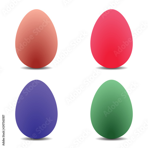 Holy easter. Colorful Eggs. The symbol of the holiday.