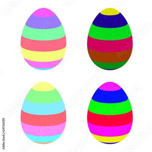 Holy easter. Colorful Eggs. The symbol of the holiday.