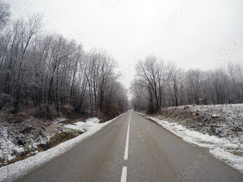 Winter, frost, snow north Croatia, morning © Darko Horvatic