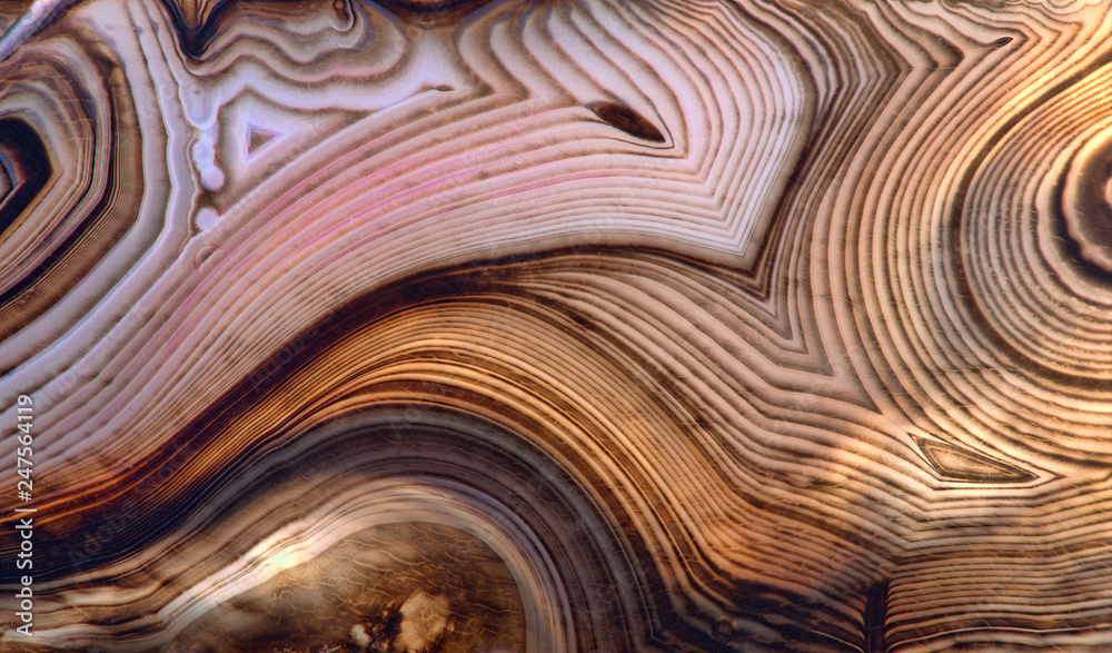 brown agate contrast dark structure - obrazy, fototapety, plakaty 