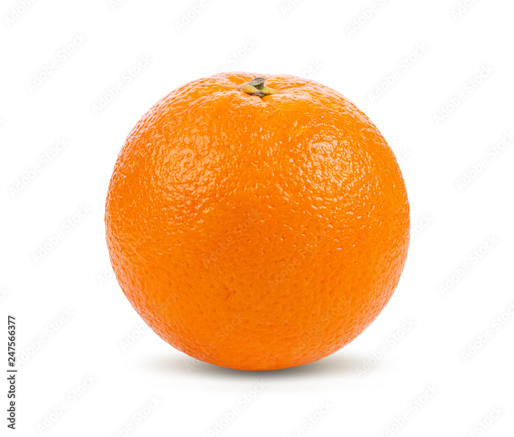 Ripe half of orange citrus fruit isolated on white background Full depth of field Ripe half of orange citrus fruit isolated on white background Full depth of field