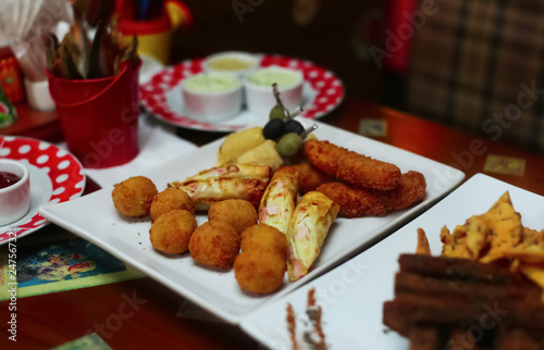 Food in a countryside cafe 