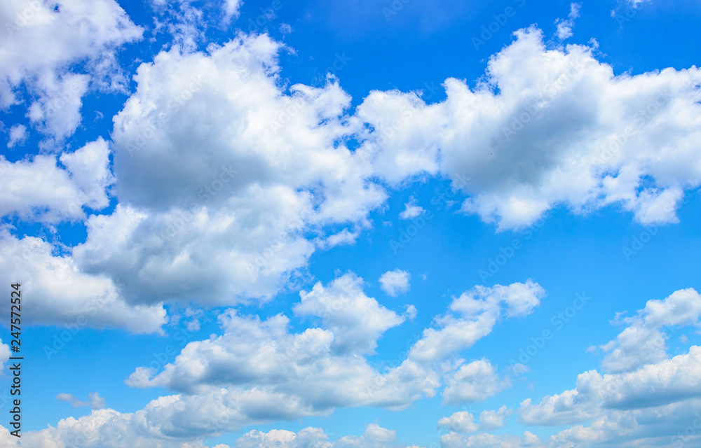 Blue Sky With White Clouds Beautiful Sky Background Stock Photo 