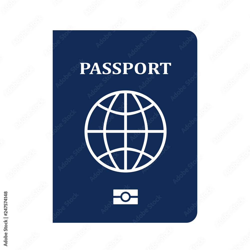 Passport vector icon Passport vector icon