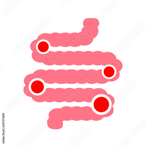 Digestive problem vector icon