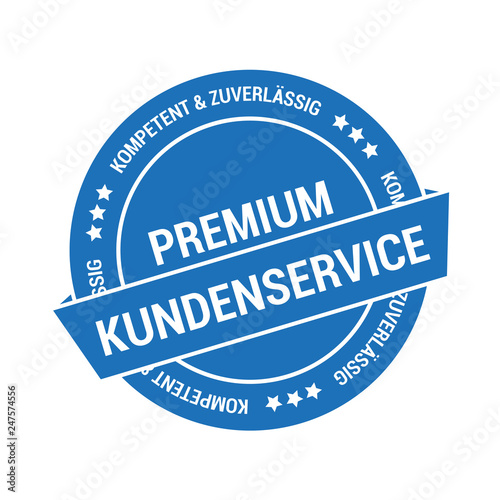 Aufkleber für Premium Kundenservice