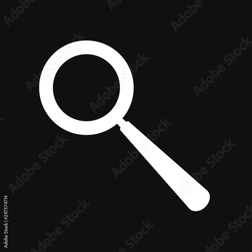 flat icon magnifying glass