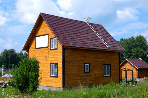 Wallpaper Mural woodden house Torontodigital.ca