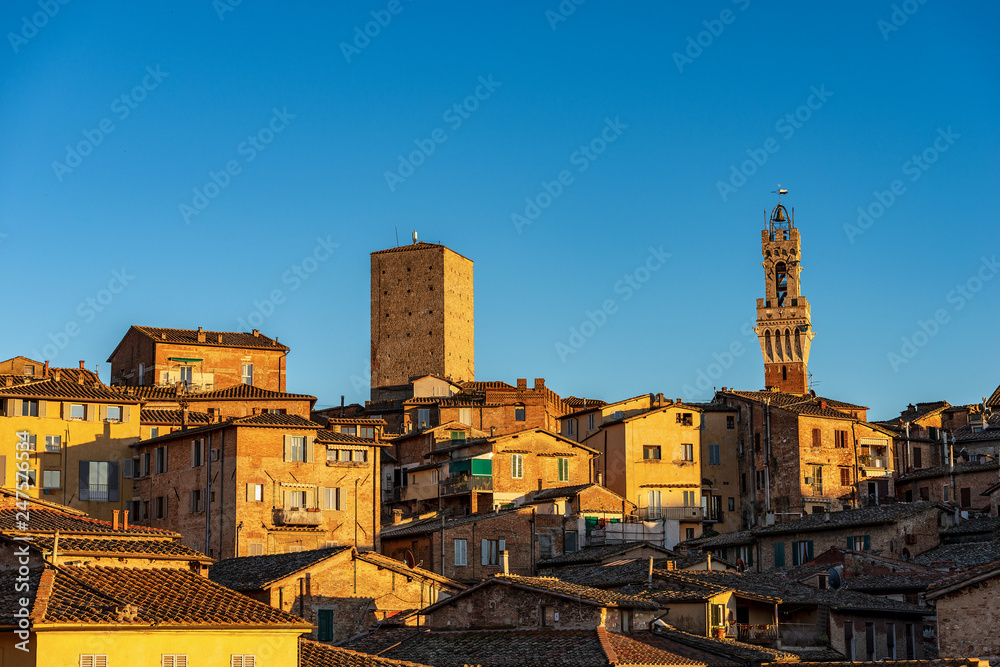 Torre del Mangia in Siena - Tuscany Italy