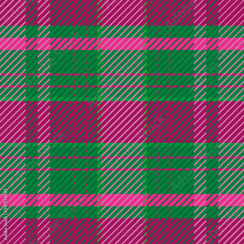 Dark green and purple plaid pattern in summer heather tones.. Seamless elegant vector design. Perfect for stationery, textiles, home decor, giftwrapping and packaging