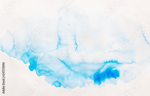Close up of abstract hand painting  on white paper background,Creative Design Templates.