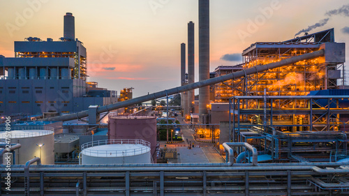 Картината върху платно Steel plant, Metallurgical plant, Metallurgical steelmaking factory