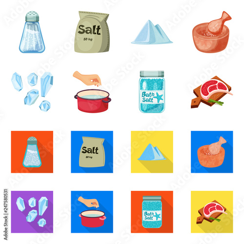 Vector illustration of cooking and sea logo. Set of cooking and baking   vector icon for stock.
