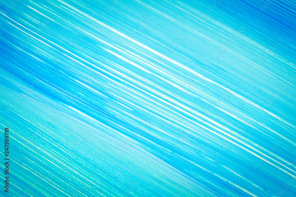 Abstract cyan hand painted background