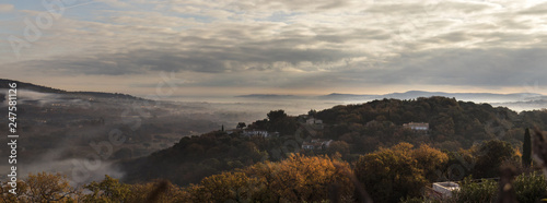 early morning misty landview