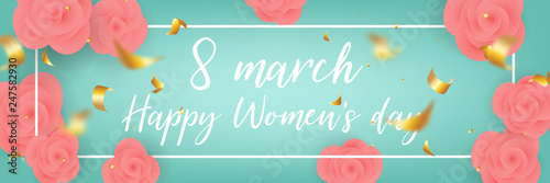 8 march rose happy womans day