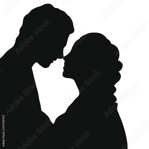 silhouette love