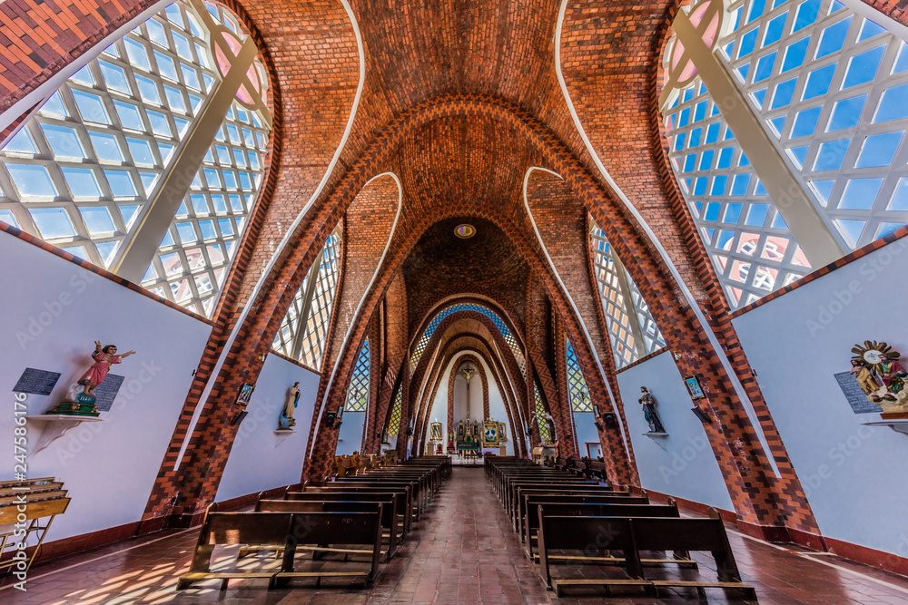 Iglesia Parroquial Santa Rosa De Lima of Santa Sofia Boyaca in Colombia South America