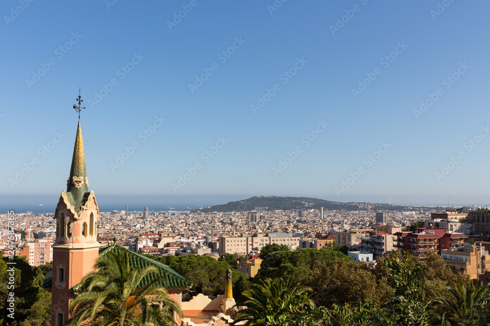 Blick über Barcelona, Spanien