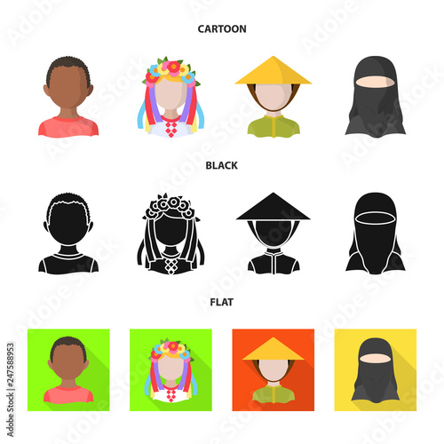 Isolated object of imitator and resident logo. Collection of imitator and culture stock symbol for web.