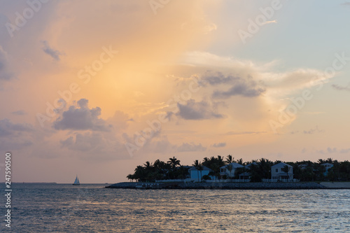 Sonnenuntergang über den Florida Keys, Florida, USA