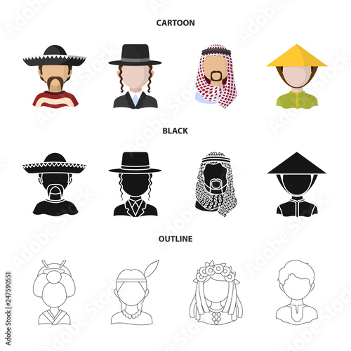 Vector design of imitator and resident sign. Collection of imitator and culture vector icon for stock.