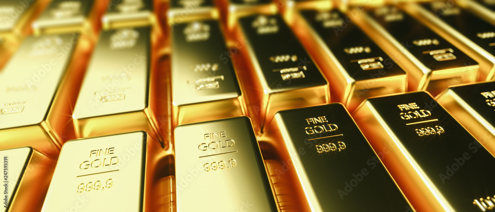 Gold bar close up shot. wealth business success concept Gold bar close up shot. wealth business success concept