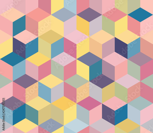 Seamless multicolor geometric pattern.