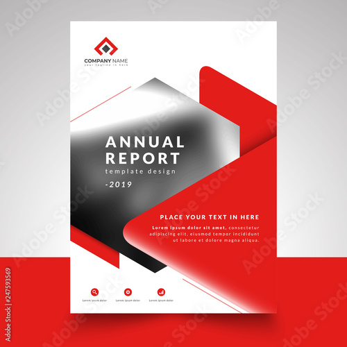 Red Business Annual Report template