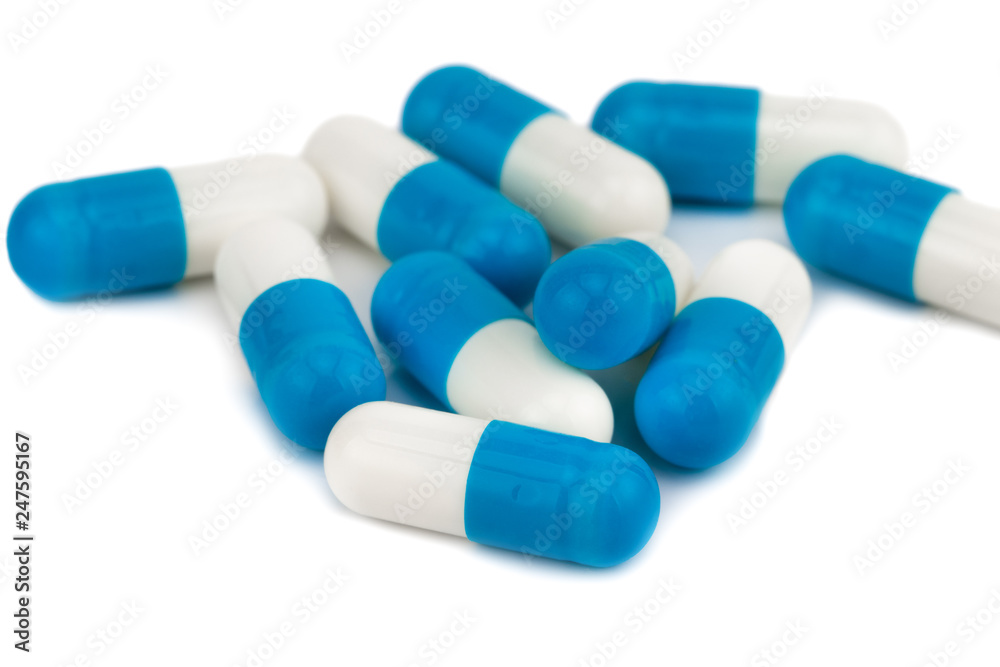pills capsules isolated on white background. With clipping path pills capsules isolated on white background. With clipping path