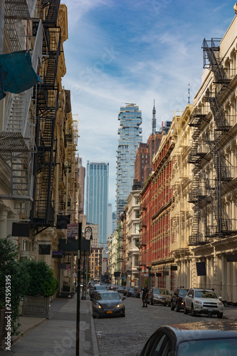 Greene Street in Lower Manhattan, New York