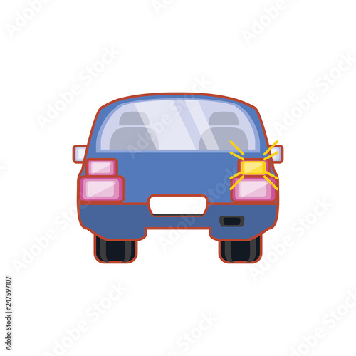 car sedan isolated icon