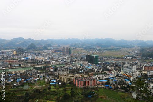 The scenery of jiangyong city, yongzhou, hunan, China © 尹戬