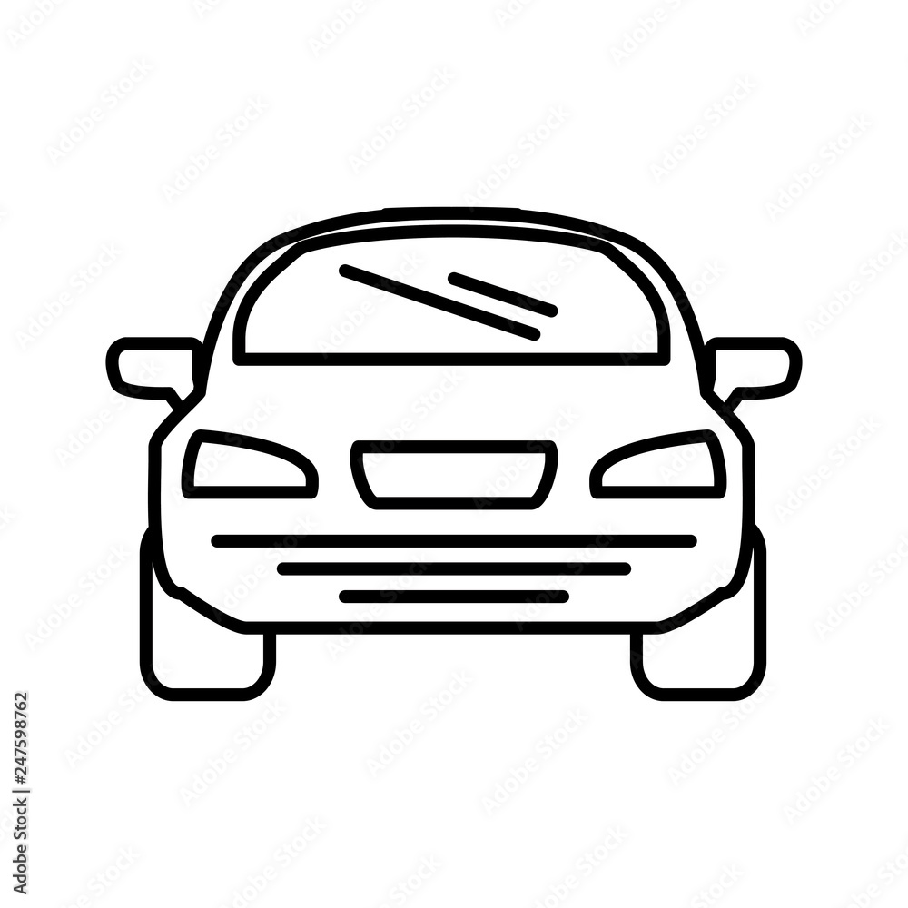 car sedan isolated icon