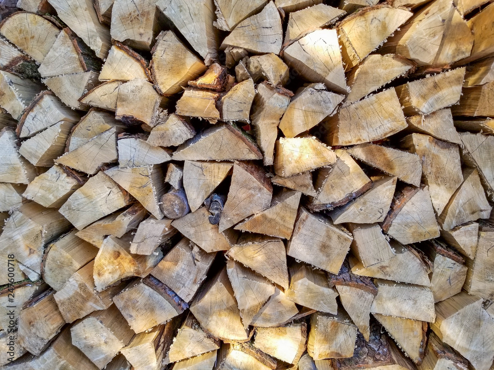 Stack of fire wood Stack of fire wood